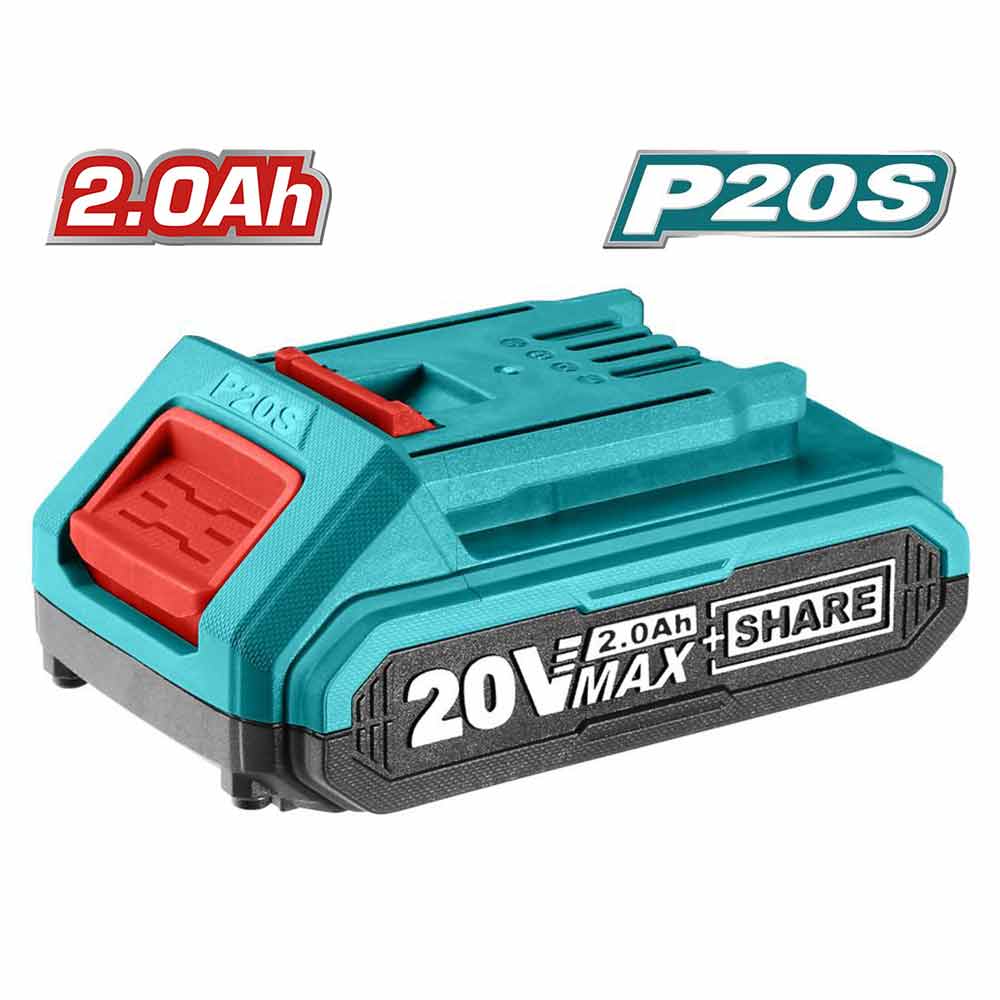 Batteria 20V 2Ah litio per utensili a batteria TOTAL One Battery P20S