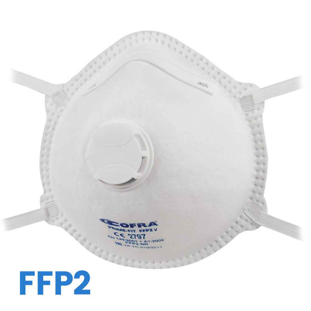 Mascherina protettiva respiratoria FFP2 con filtro COFRA M013-B021