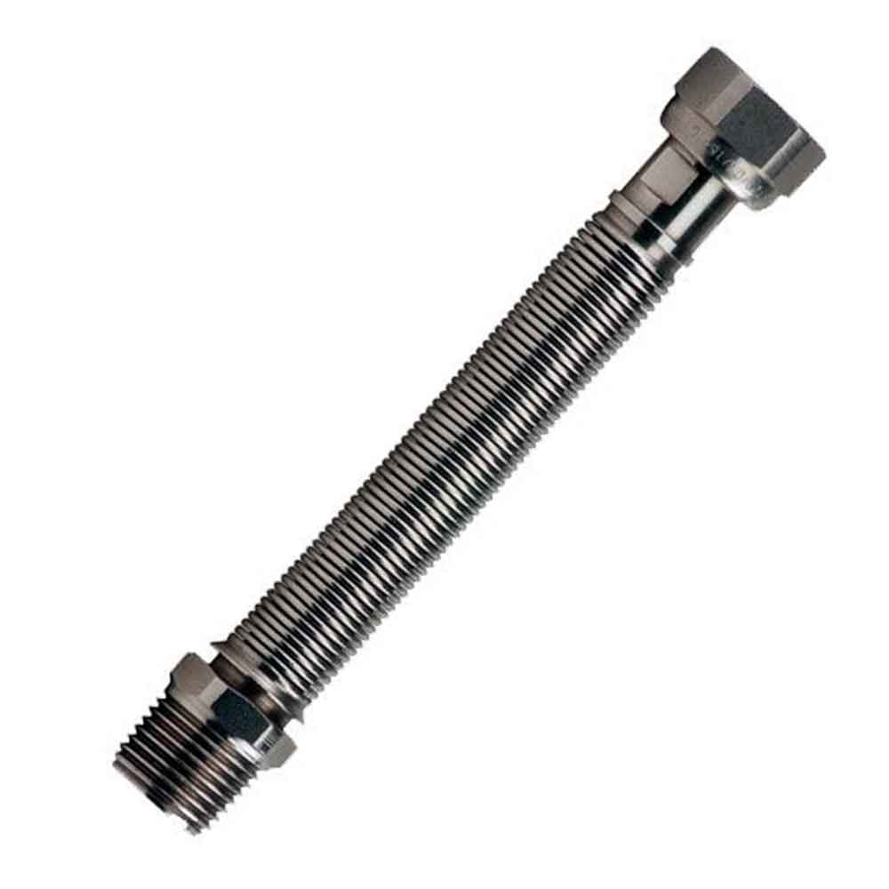Tubo flessibile estensibile in acciaio inox per acqua 3/4" cm.20-40