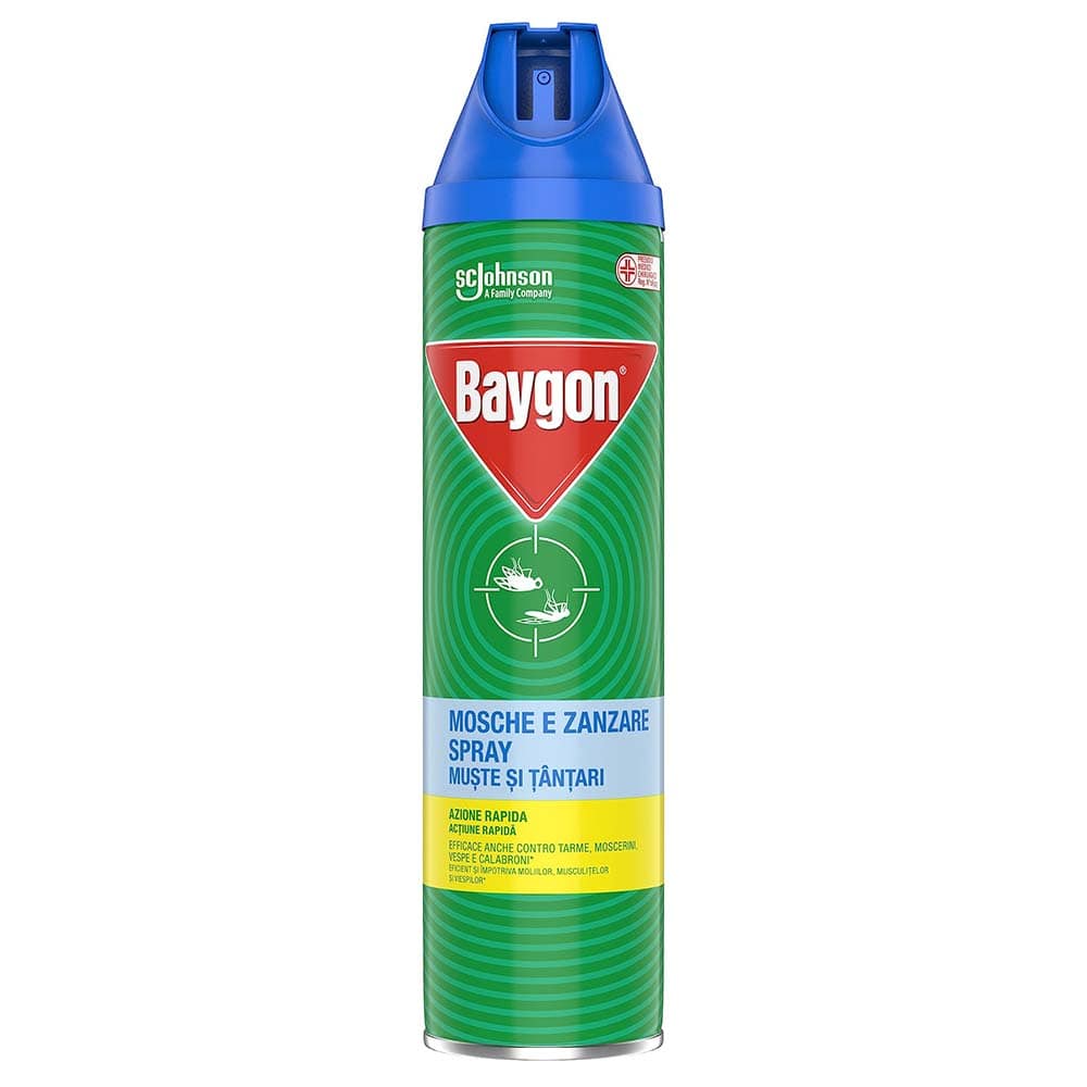 Insetticida spray per mosche e zanzare BAYGON ml.400