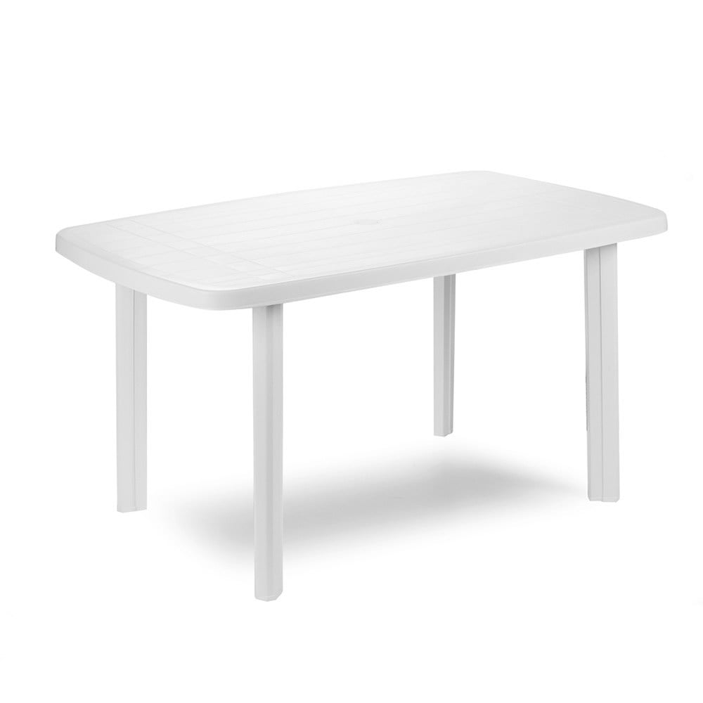 Tavolo in resina ovale FARO bianco cm.137 x 85 x 72h