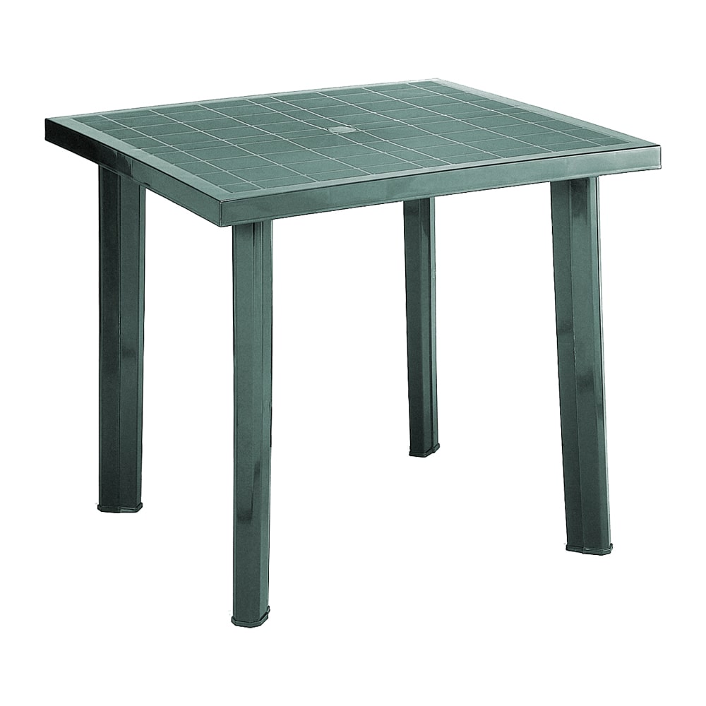 Tavolo in resina rettangolare FIOCCO verde cm.80 x 75 x 72h