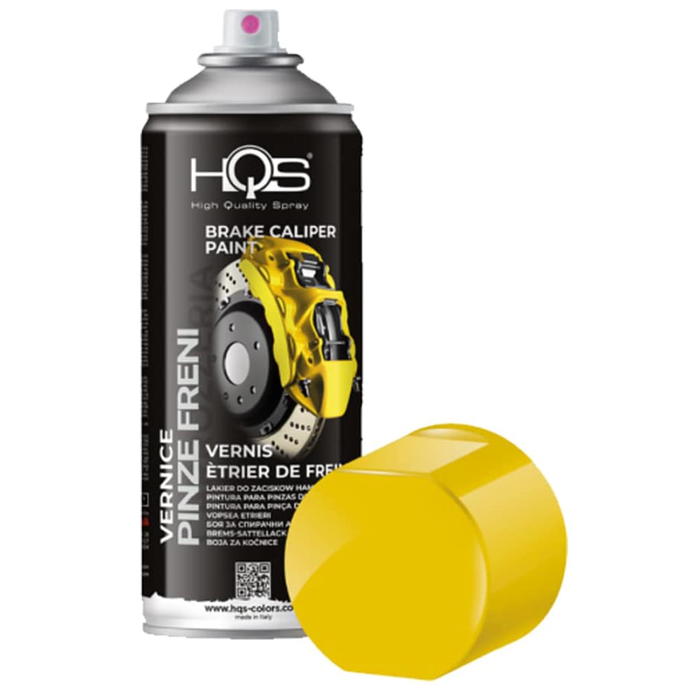 Vernice spray per le pinze dei freni delle auto ml.400 giallo RAL1023 HQS