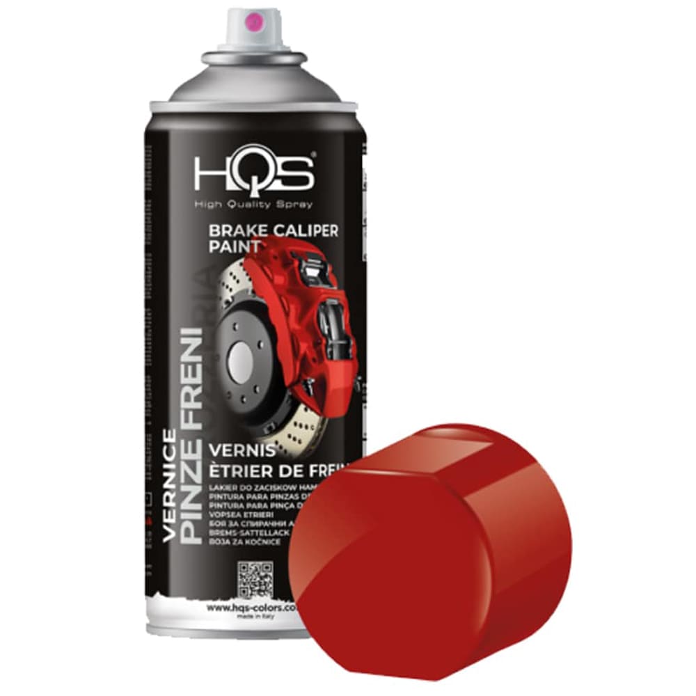 Vernice spray per le pinze dei freni delle auto ml.400 rosso RAL3000 HQS