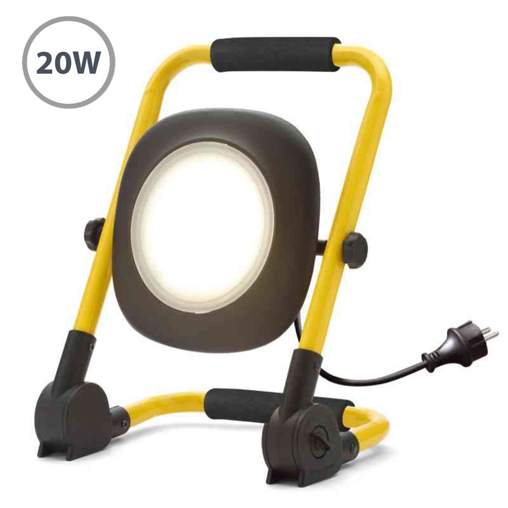 Faro da lavoro portatile proiettore da cantiere EDIL LED 20W 1400 lumen luce 4000K