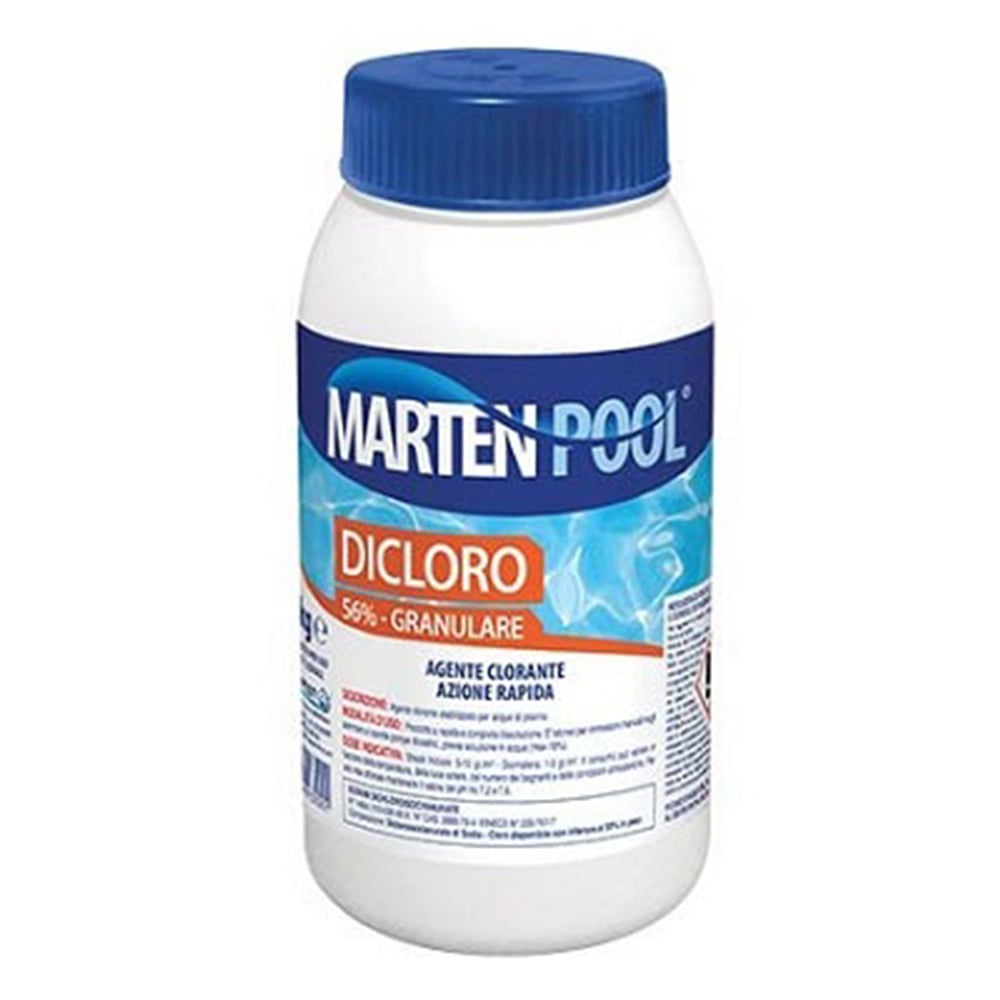 Cloro in polvere per piscine kg.1 dicloro granulare MARTEN