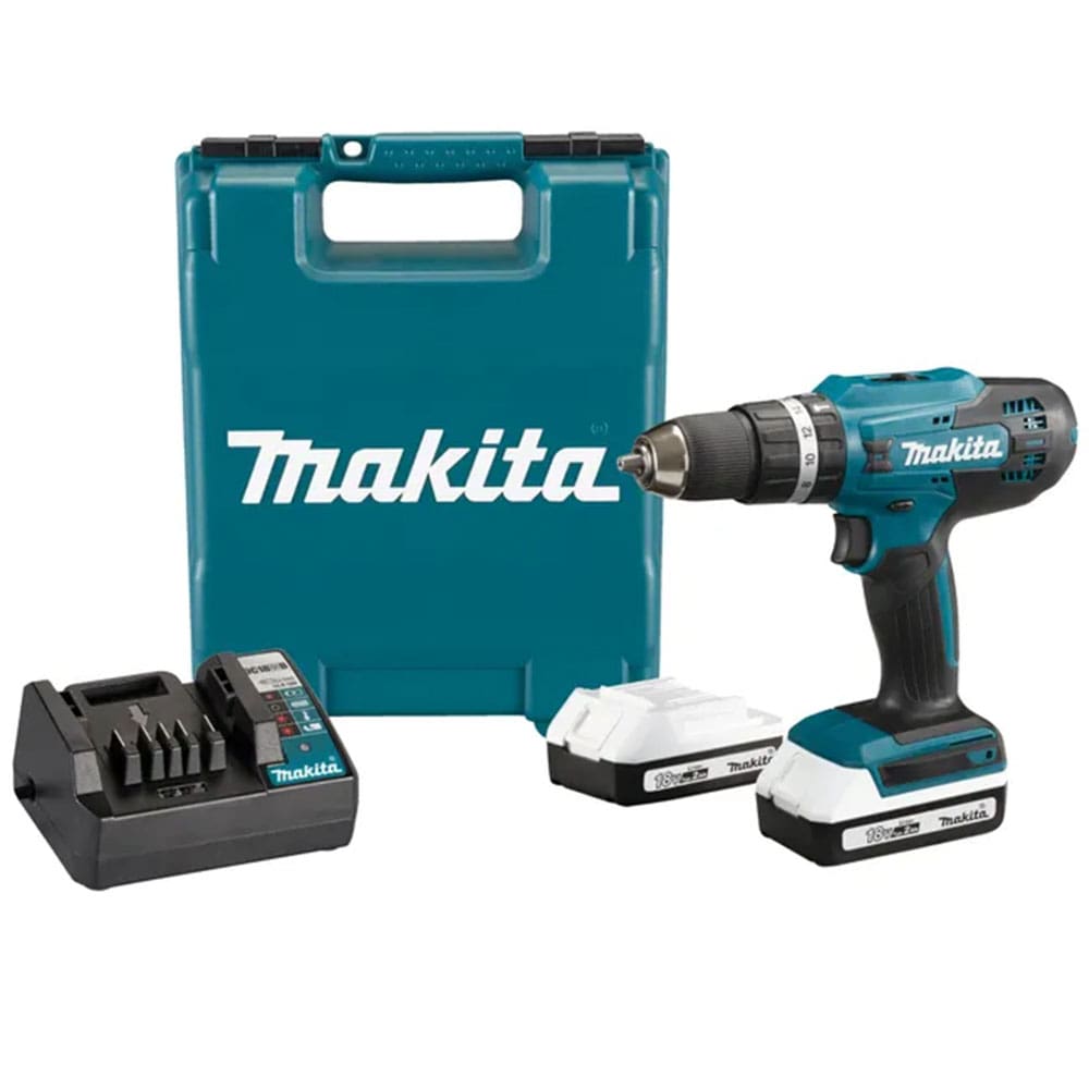 Trapano avvitatore a batteria MAKITA HP488D006 18V 2Ah - 2 batterie con valigetta