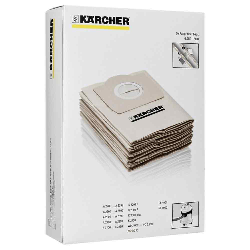 5 Sacchetti filtro carta Ricambio Originale Karcher MV3 WD3 P PREMIUM  6.959-130.0 – Ricambi Foligno